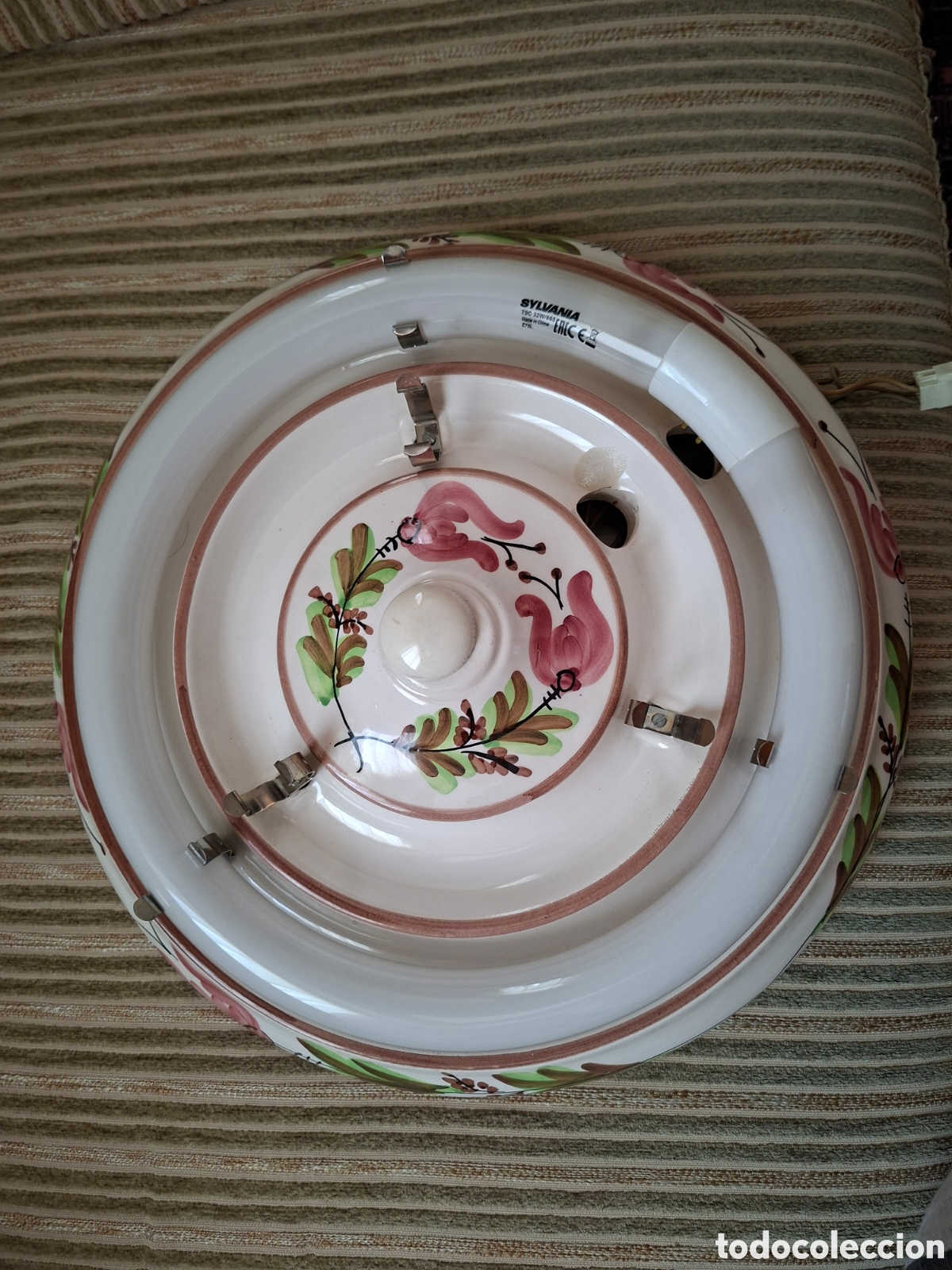 Vintage: LAMPARA-PLAFON de CERAMICA - Foto 6