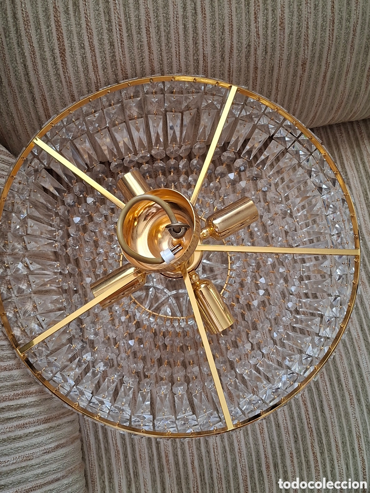 Vintage: LAMPARA DE LAGRIMAS DE CRISTAL, DE TECHO - Foto 14