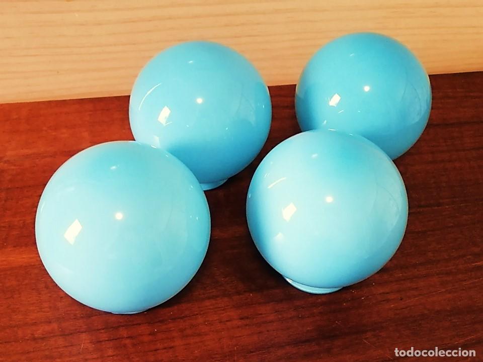 Vintage: CUATRO TULIPAS DE BOLA AZUL - Foto 1