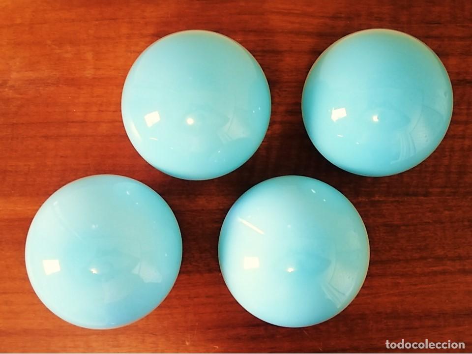 Vintage: CUATRO TULIPAS DE BOLA AZUL - Foto 2