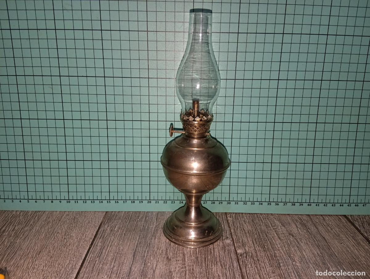 Vintage: L&aacute;mpara Quinque de Queroseno Antigua Para Decoraci&oacute;n o Restaurar Tulipa Completa vintage