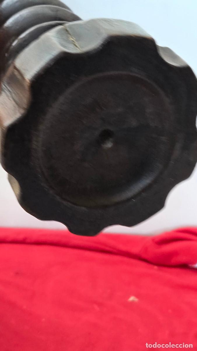 Vintage: candelabro de madera torneado - Foto 4