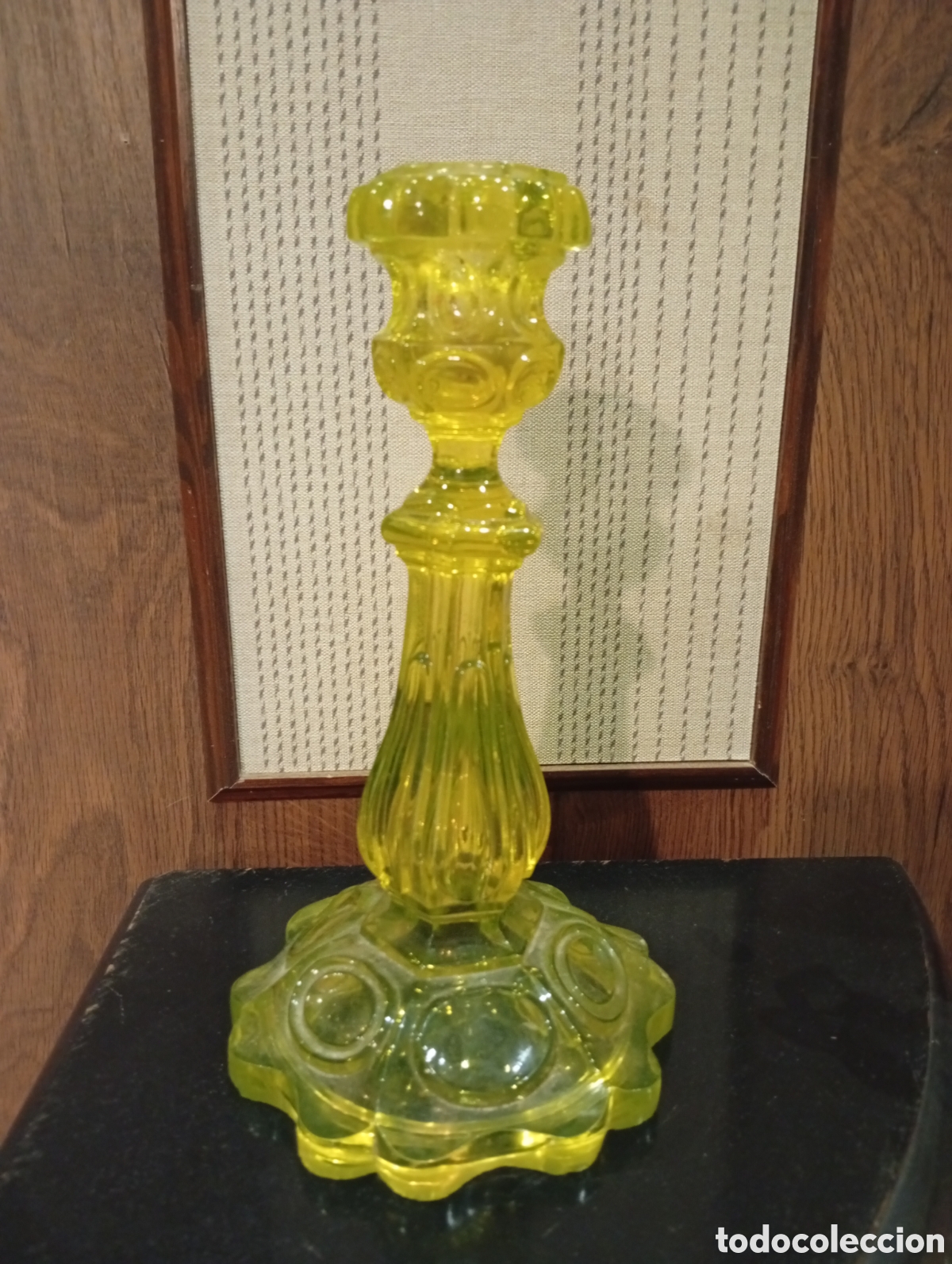 Vintage: Candelabro de cristal de Uranio