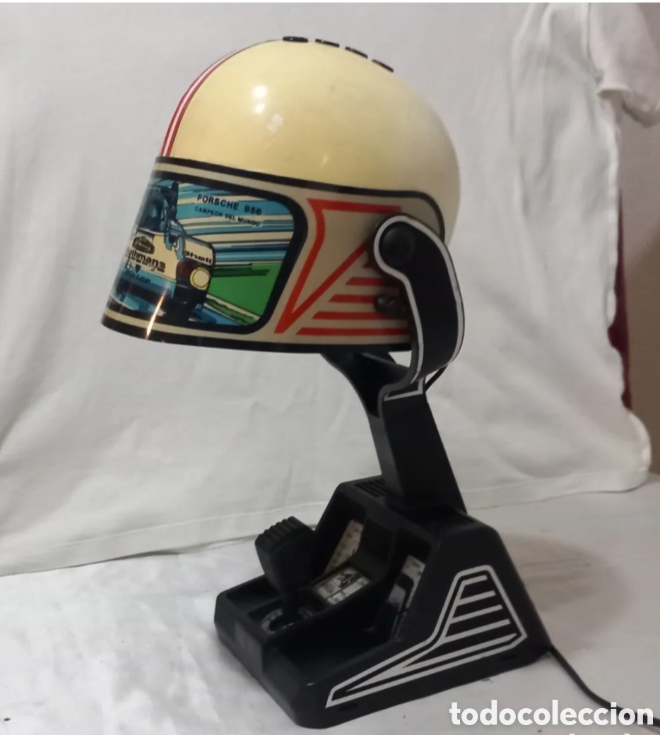 Vintage: LAMPARA VINTAGE FASE MODELO CASCO ROTHMANS/PORCHE 956(FUNCIONANDO)