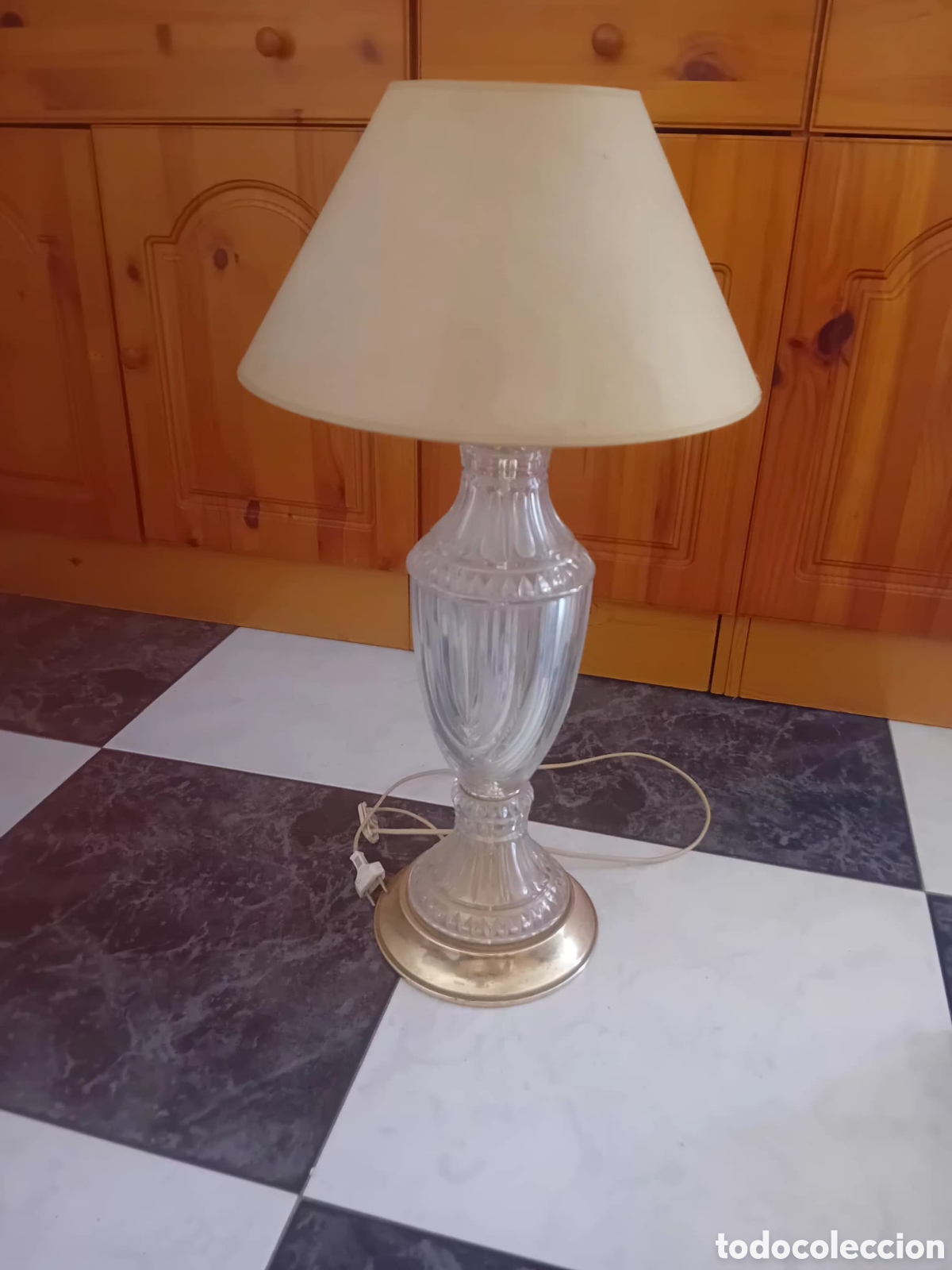 Vintage: ✨ L&aacute;mparas de sobremesa vintage de cristal ✨