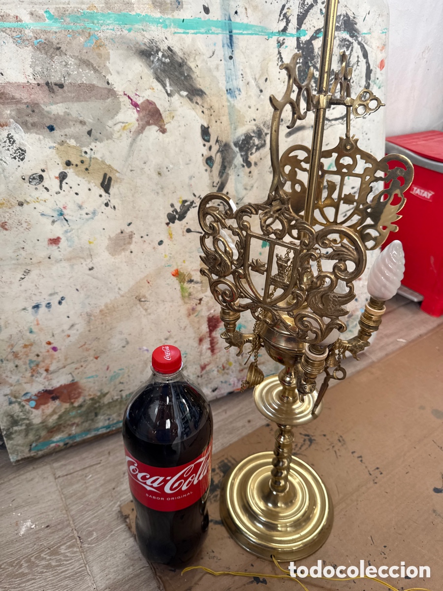 Vintage: L&aacute;mpara de lat&oacute;n - Bronce espectacular