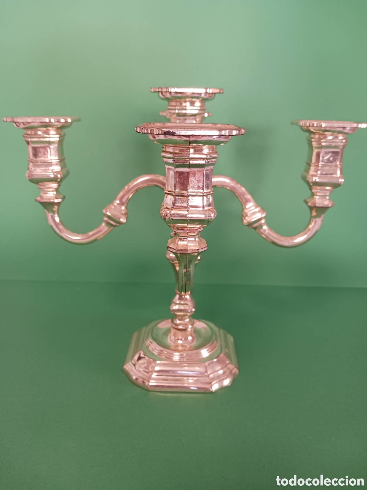 Vintage: Candelabro vintage plateado
