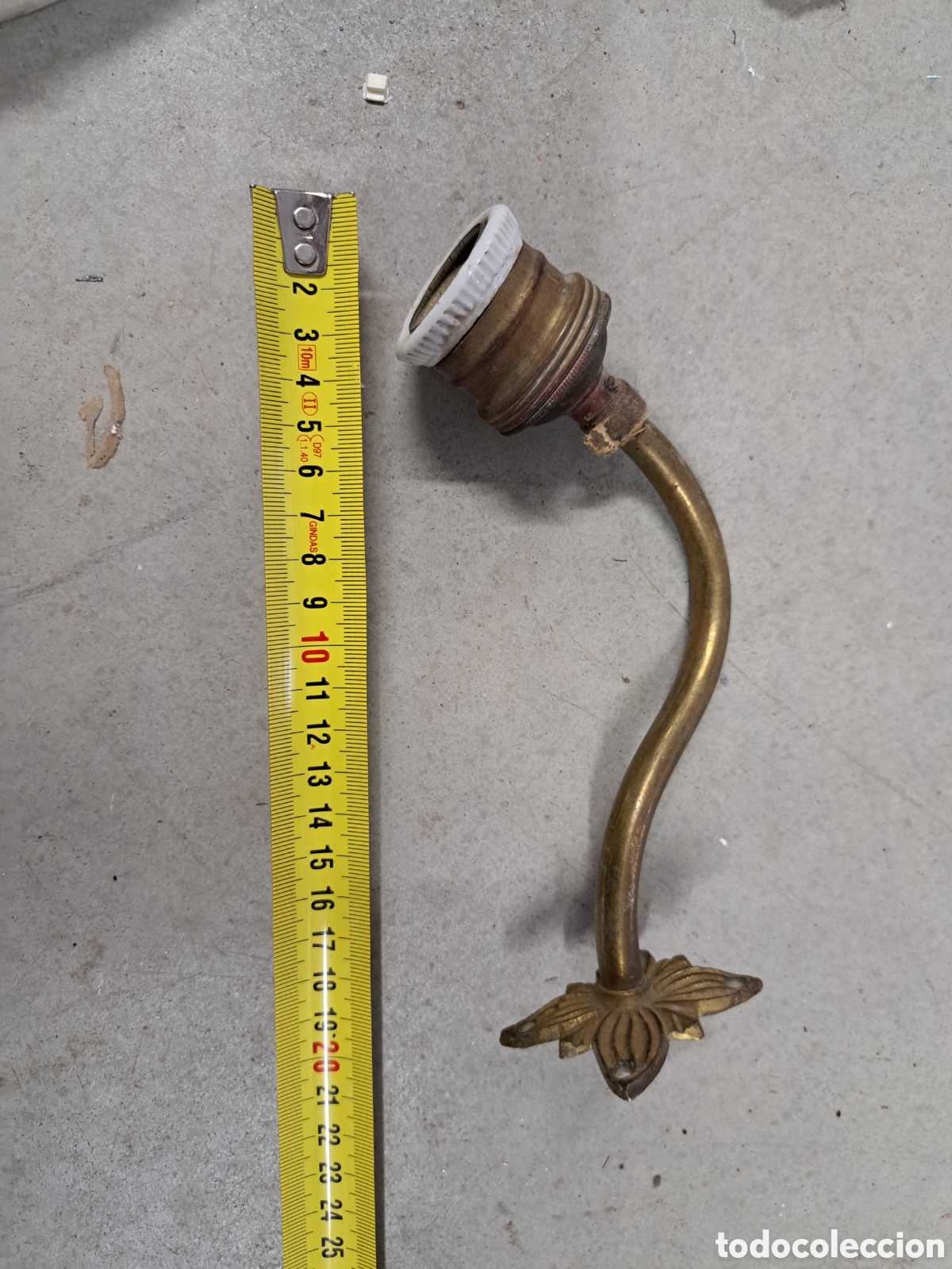 Vintage: Jml Antiguo soporte luminaria lampara farol pared