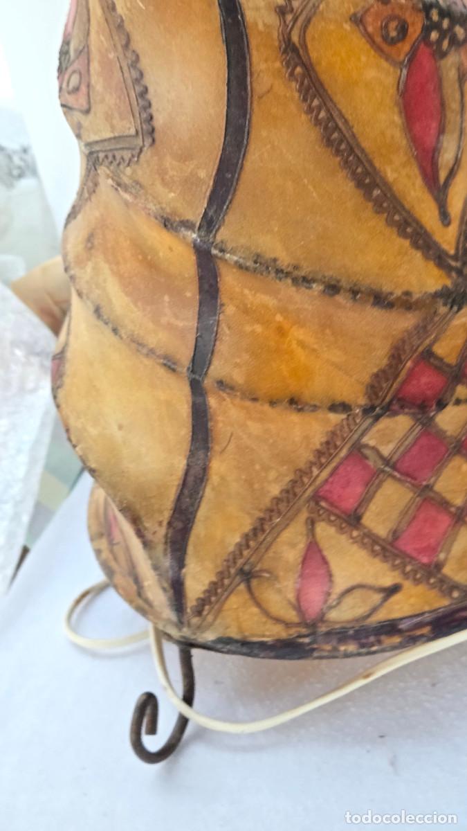 Vintage: lampara arte africano piel - Foto 6