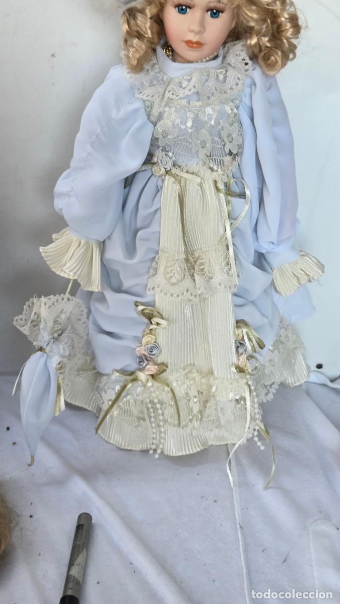 Vintage: mu&ntilde;eca de coleccion de porcelana - Foto 2
