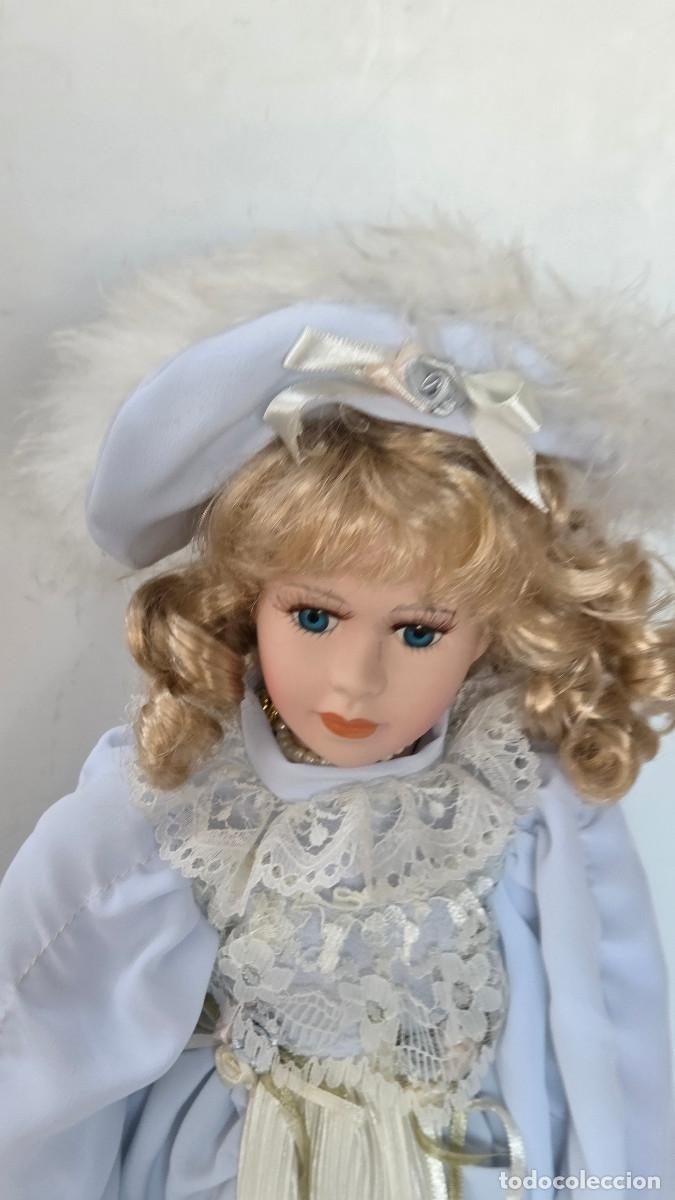 Vintage: mu&ntilde;eca de coleccion de porcelana - Foto 3