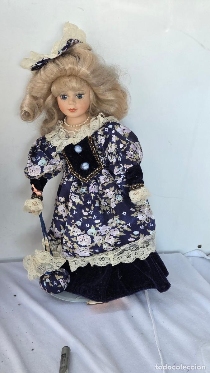 Vintage: mu&ntilde;eca de coleccion de porcelana - Foto 1