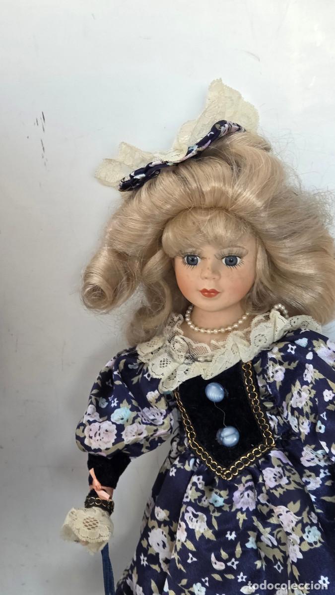 Vintage: mu&ntilde;eca de coleccion de porcelana - Foto 2