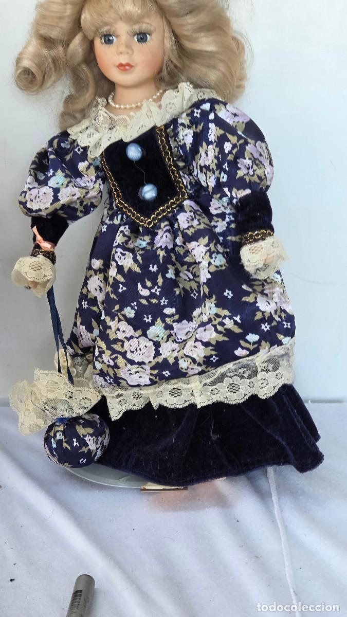 Vintage: mu&ntilde;eca de coleccion de porcelana - Foto 3