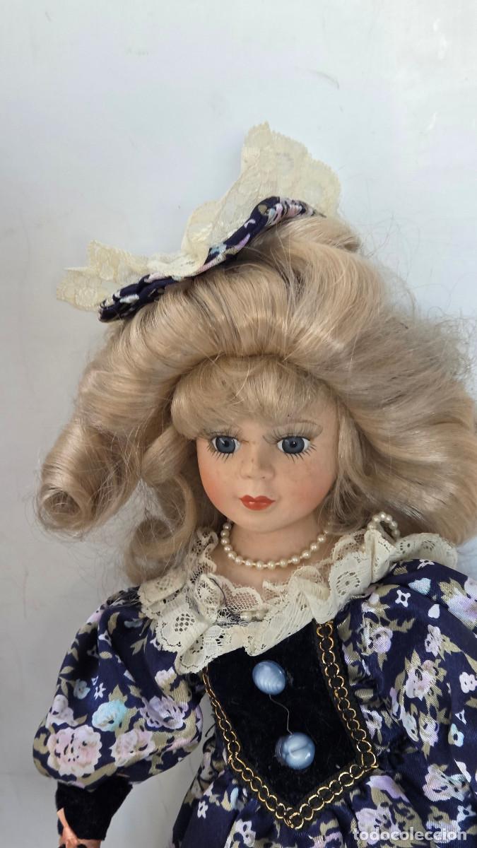 Vintage: mu&ntilde;eca de coleccion de porcelana - Foto 4