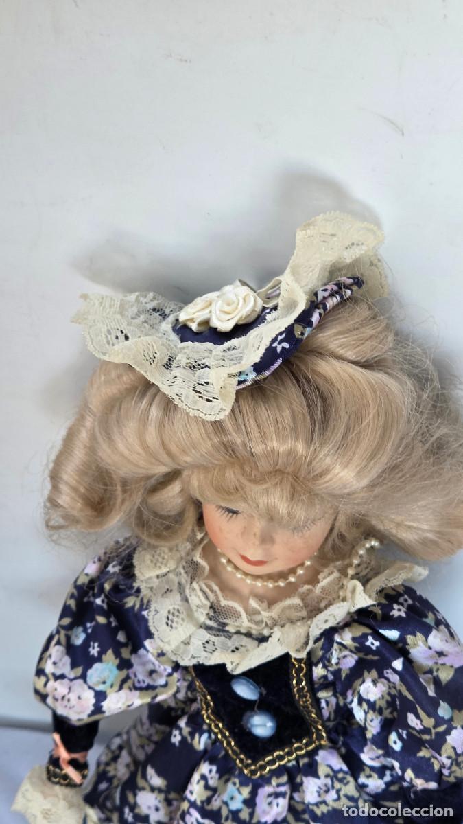 Vintage: mu&ntilde;eca de coleccion de porcelana - Foto 5