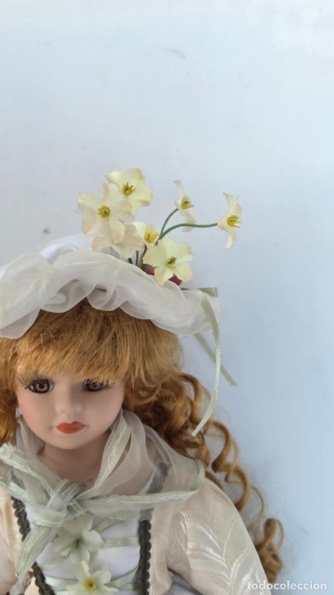Vintage: mu&ntilde;eca de coleccion de porcelana - Foto 3