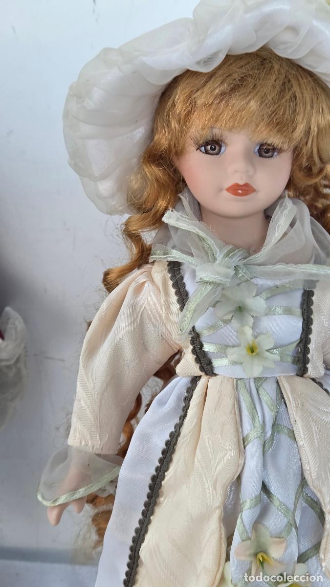 Vintage: mu&ntilde;eca de coleccion de porcelana - Foto 4