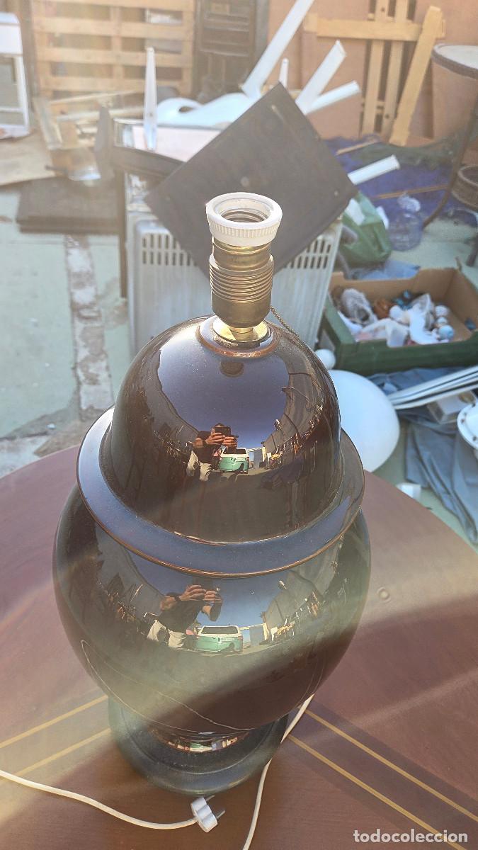 Vintage: lampara grande de mesa ceramica - Foto 3