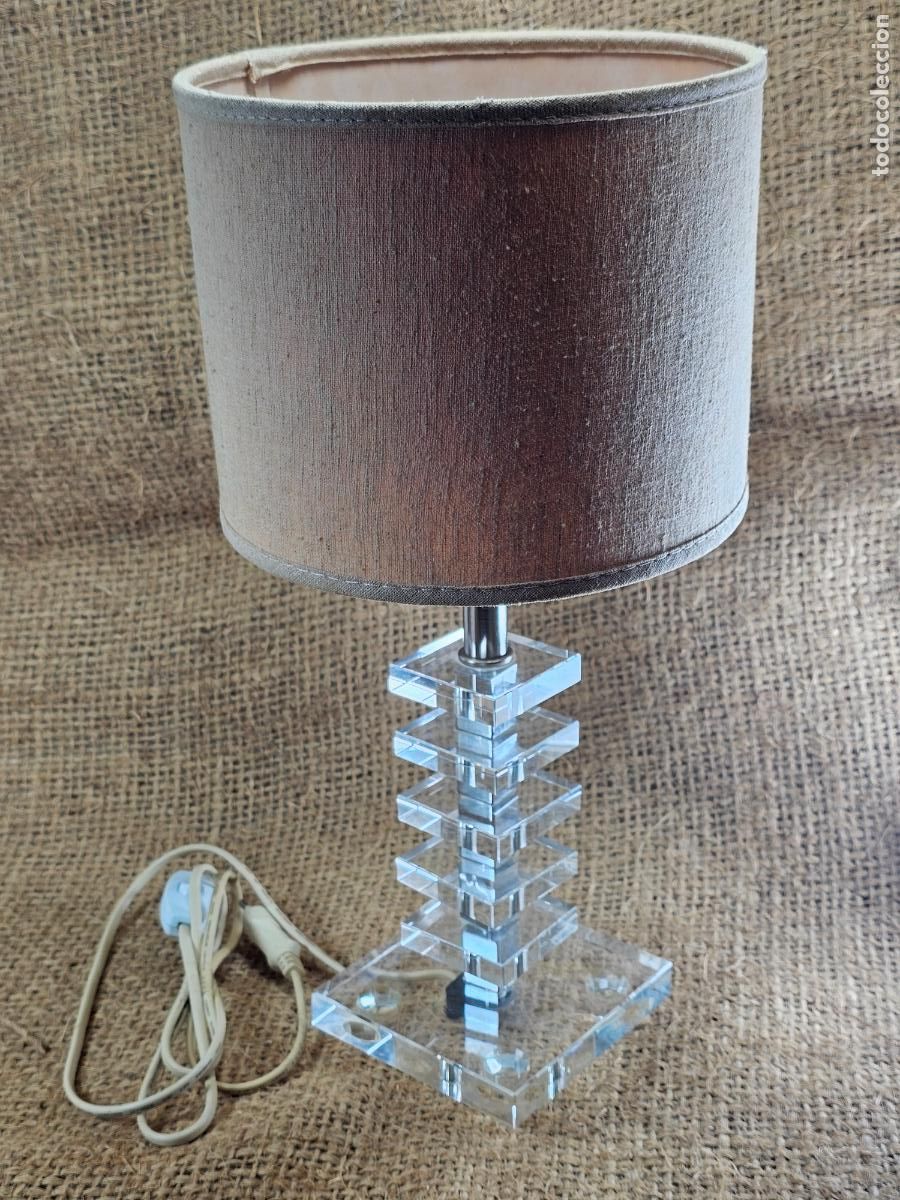 Vintage: L&aacute;mpara Sobremesa Dise&ntilde;o Vintage CRISTAL -TAROGO