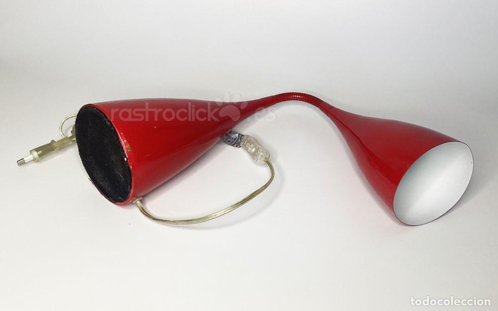 Vintage: Flexo rojo de Escritorio - Estilo Pop Space Age, cuello cisne - Foto 7