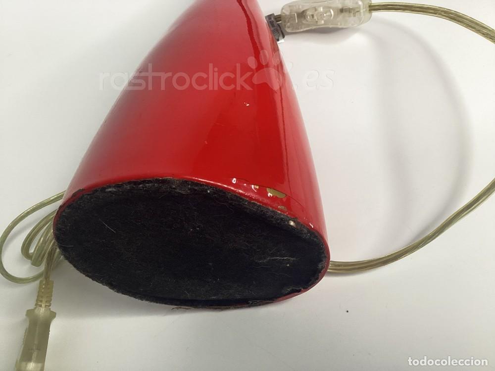 Vintage: Flexo rojo de Escritorio - Estilo Pop Space Age, cuello cisne - Foto 8