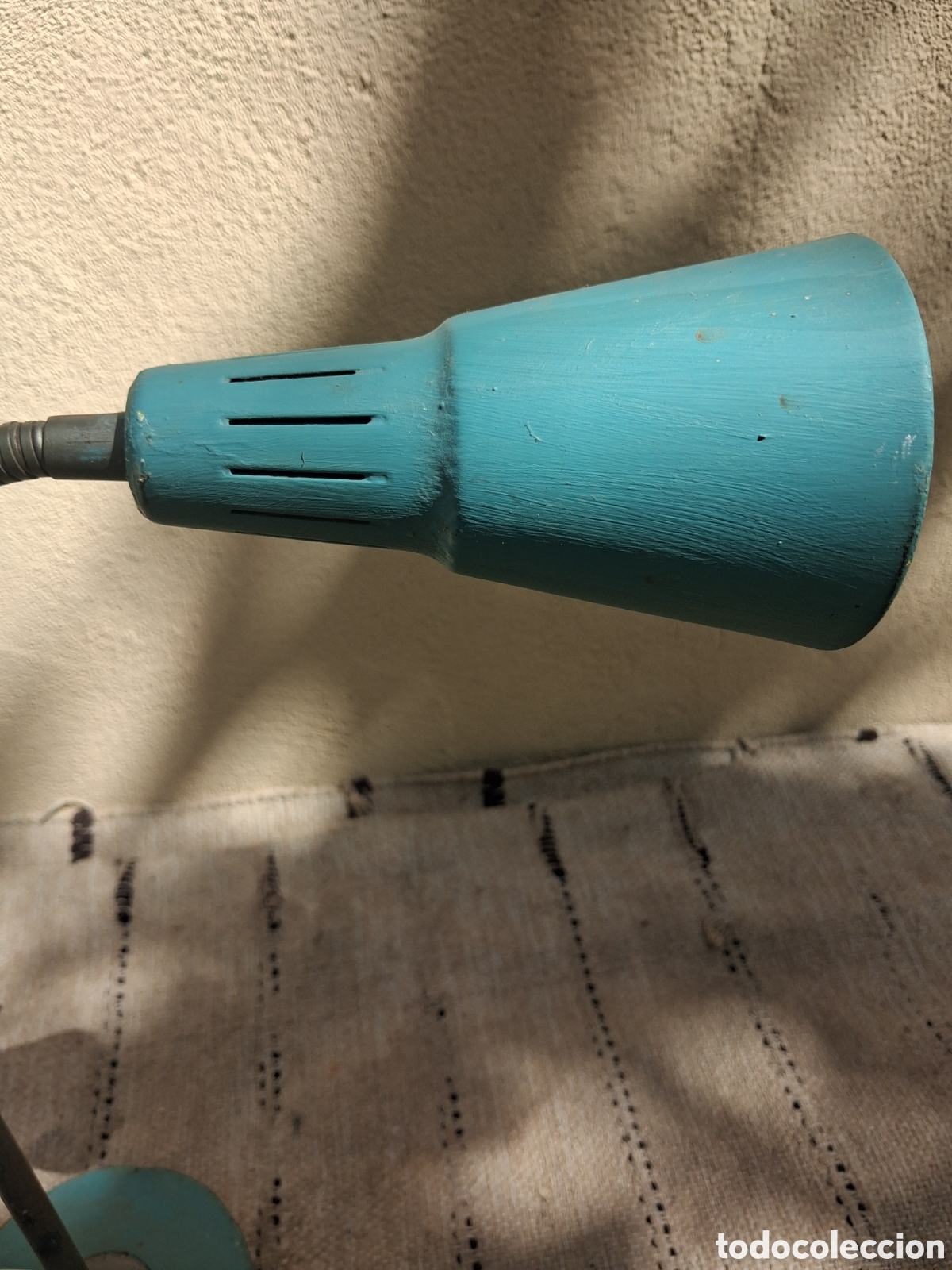 Vintage: ANTIGUO FLEXO EN COLOR VERDE - Foto 4