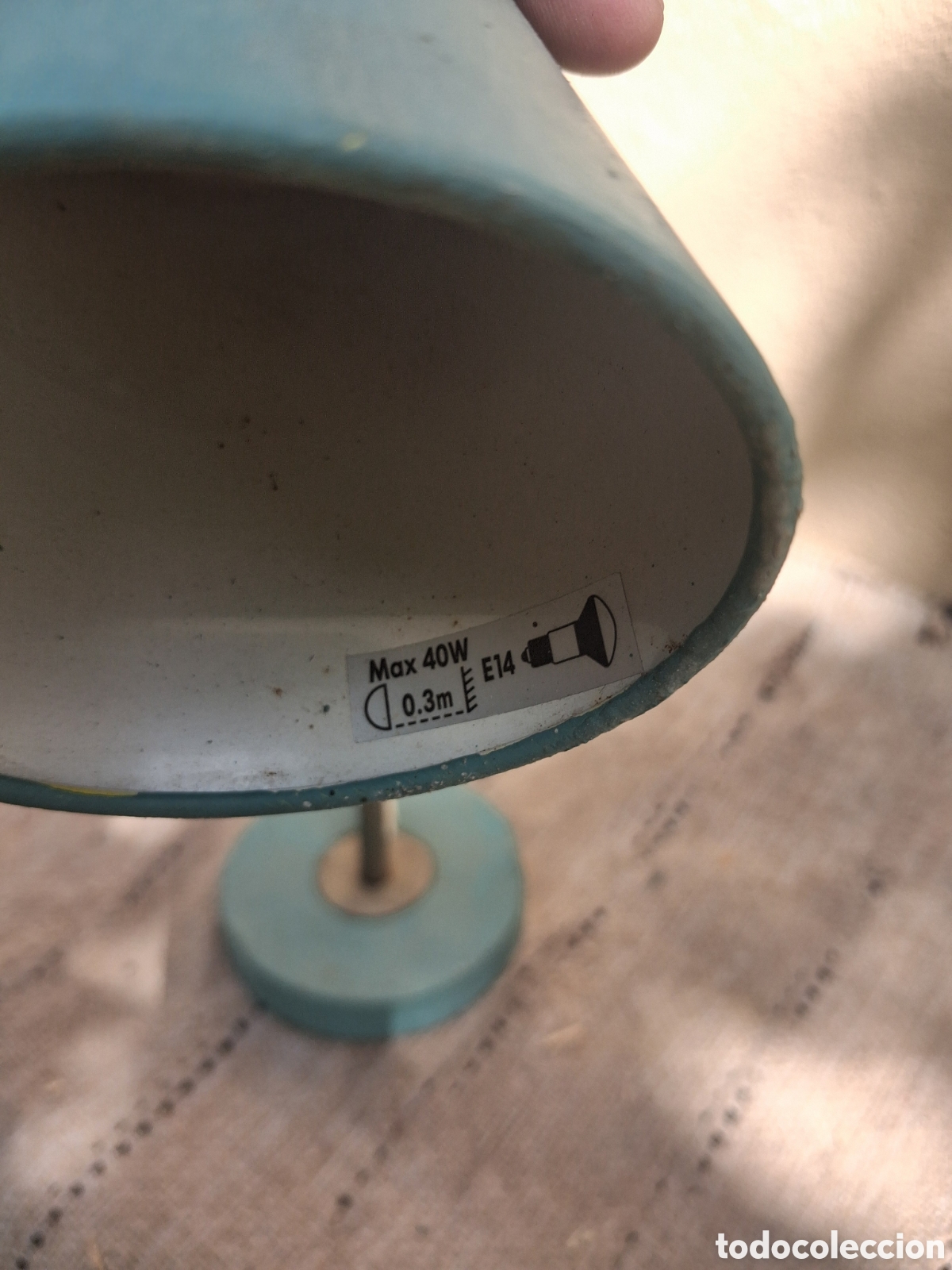 Vintage: ANTIGUO FLEXO EN COLOR VERDE - Foto 5