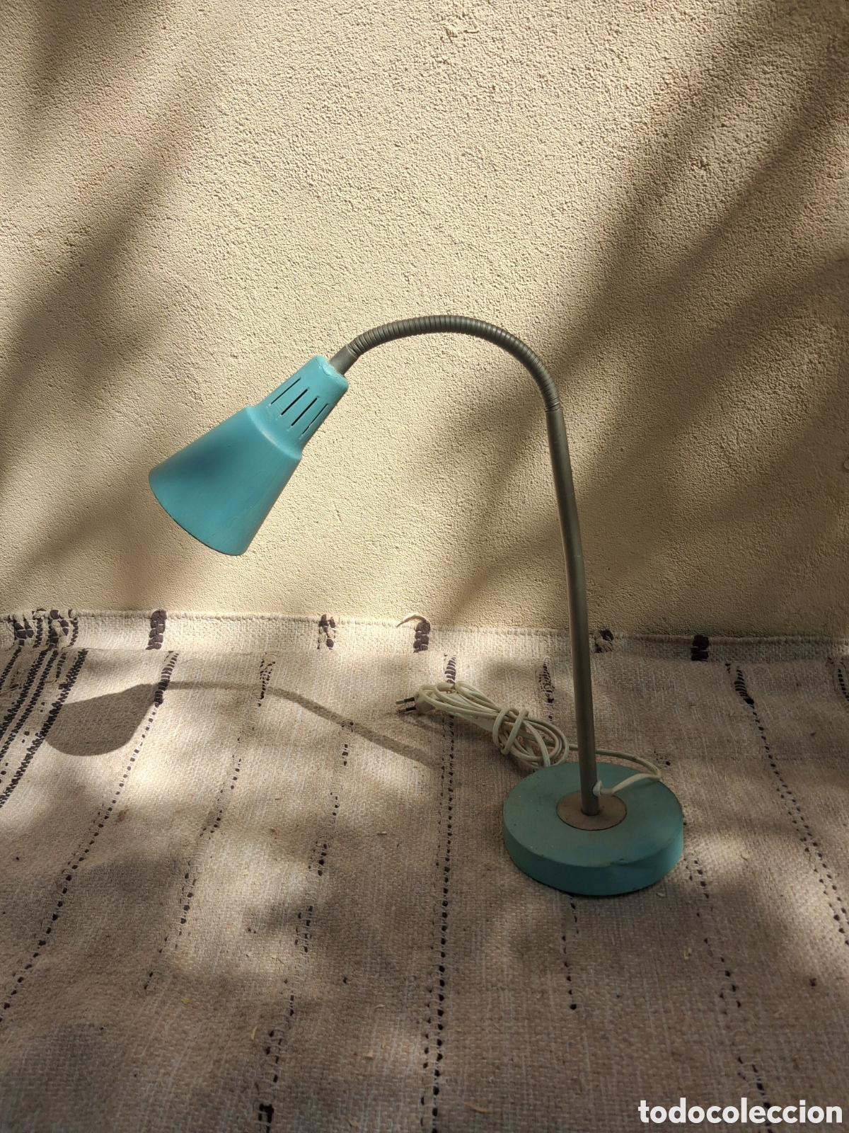 Vintage: ANTIGUO FLEXO EN COLOR VERDE - Foto 6