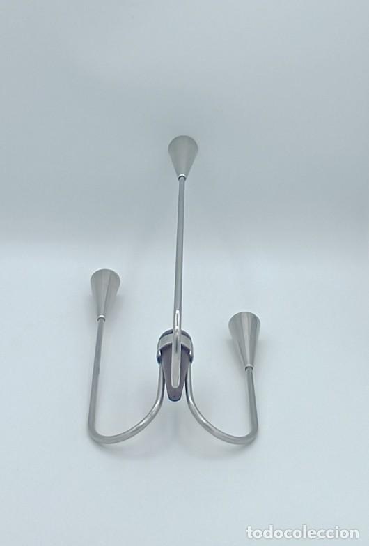 Vintage: Candelabro modernista de 3 brazos Lundtofte - Foto 5