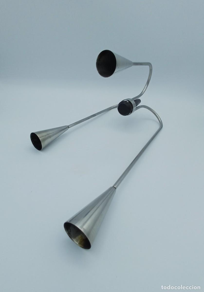 Vintage: Candelabro modernista de 3 brazos Lundtofte - Foto 7