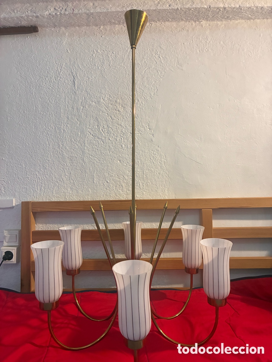 Vintage: L&aacute;mpara de techo colgante estilo mild century/Sputnik