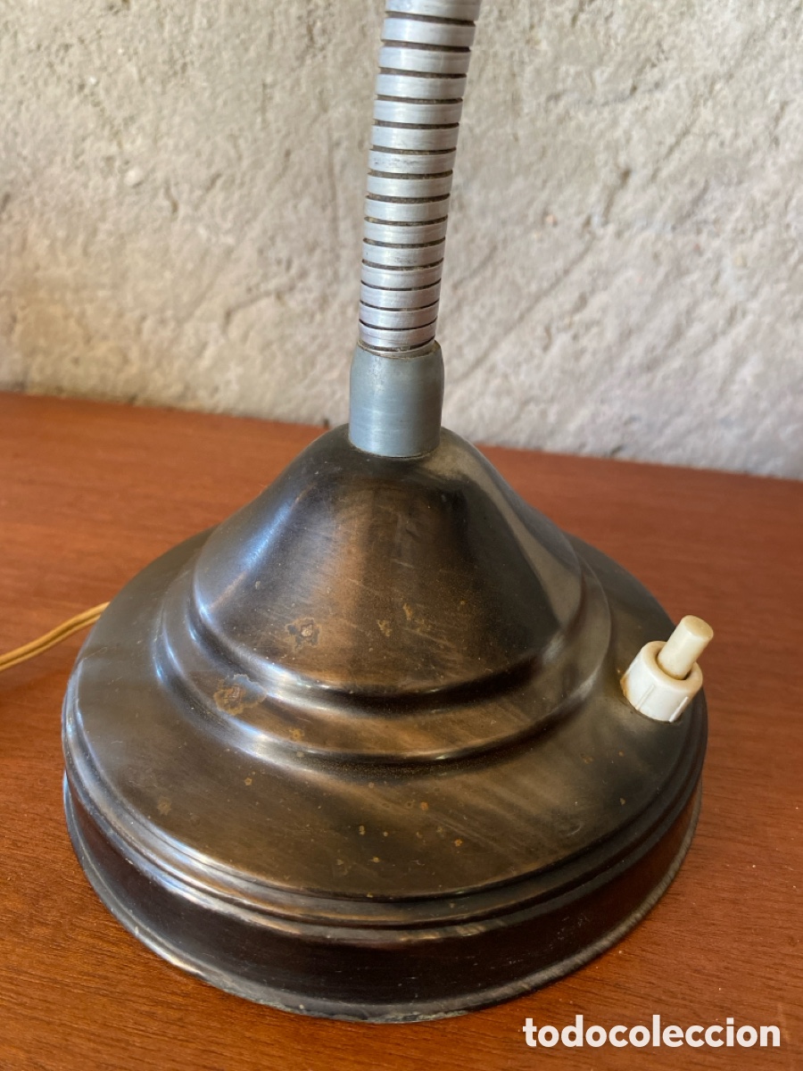 Vintage: L&aacute;mpara flexo antiguo - Foto 3