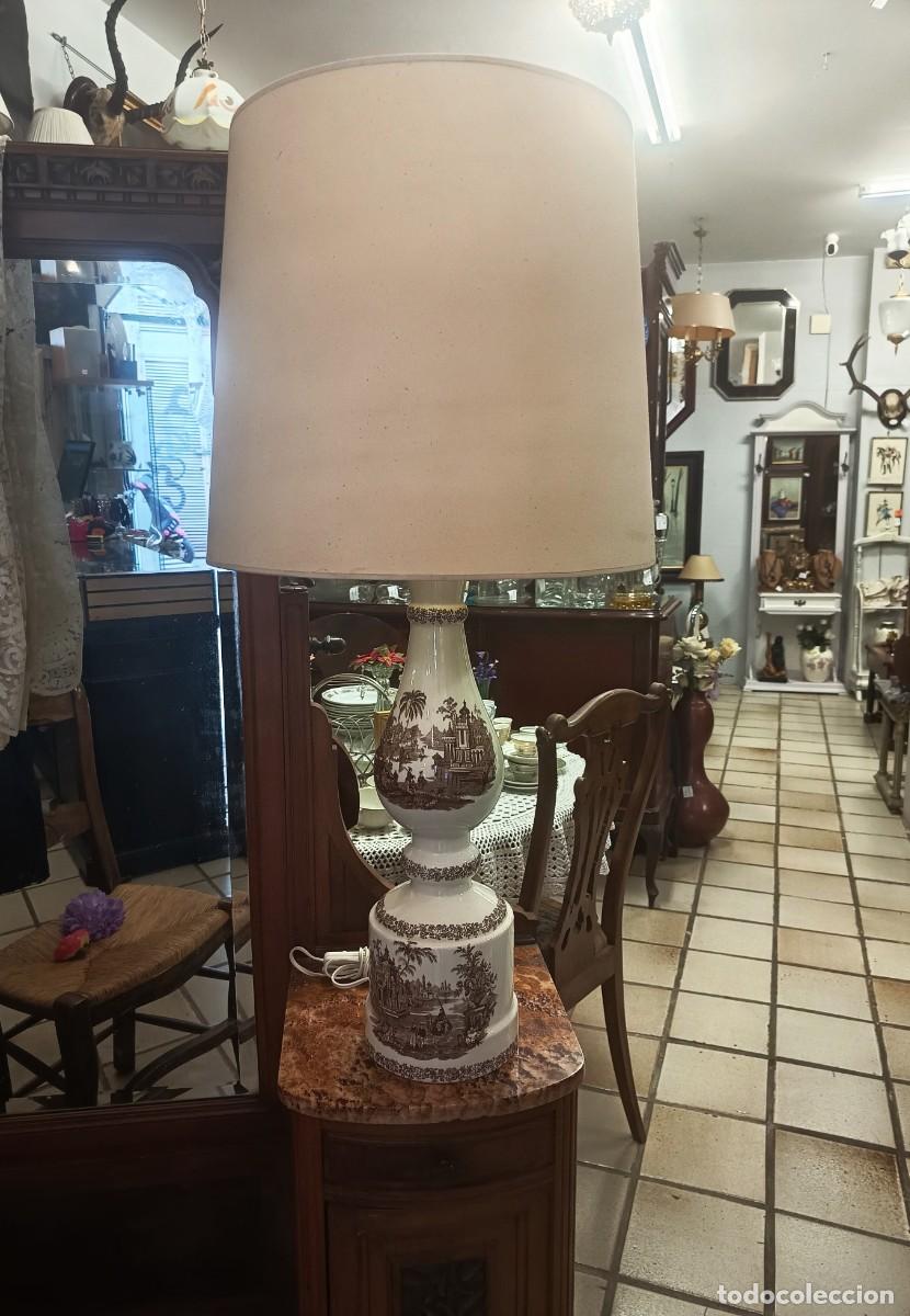 Vintage: Gran l&aacute;mpara de mesa La Cartuja