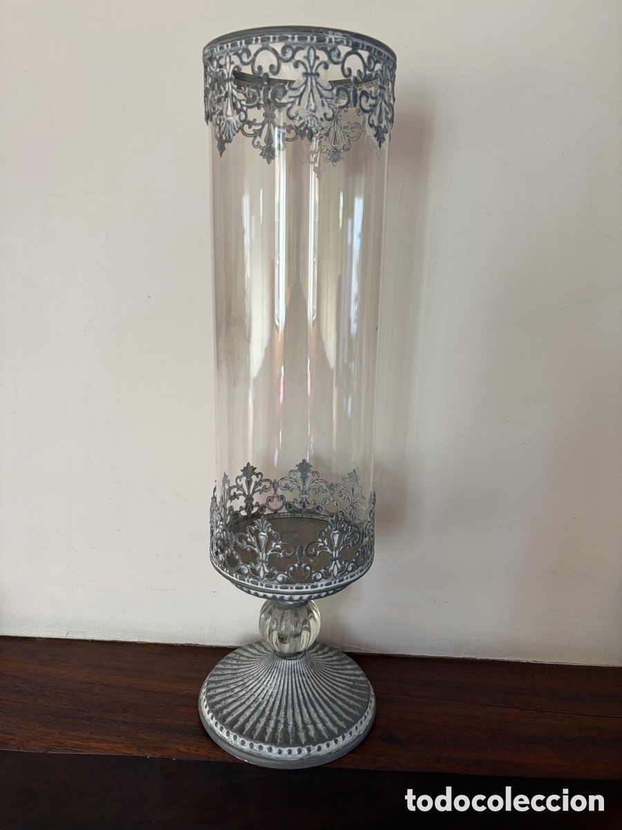 Vintage: Candelabros de cristal y metal 2 - Foto 2