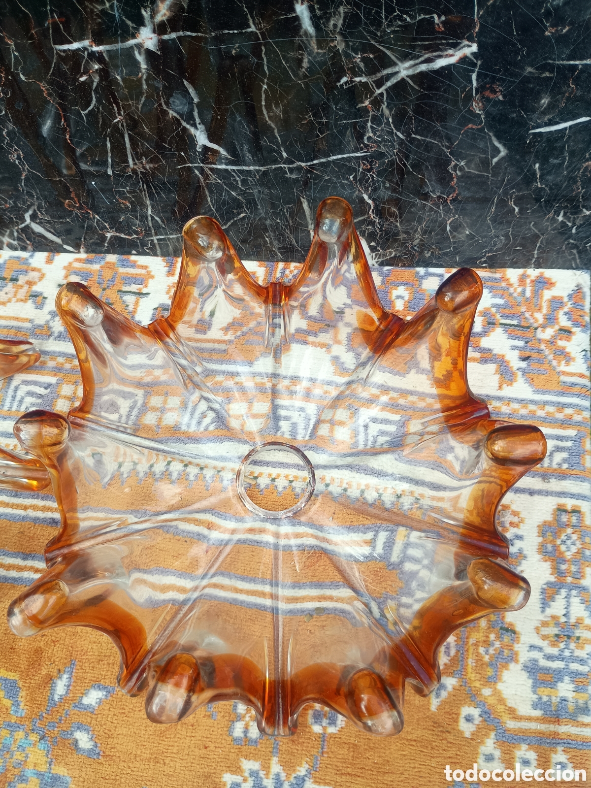 Vintage: Tulipas cristal Murano ambar - Foto 3