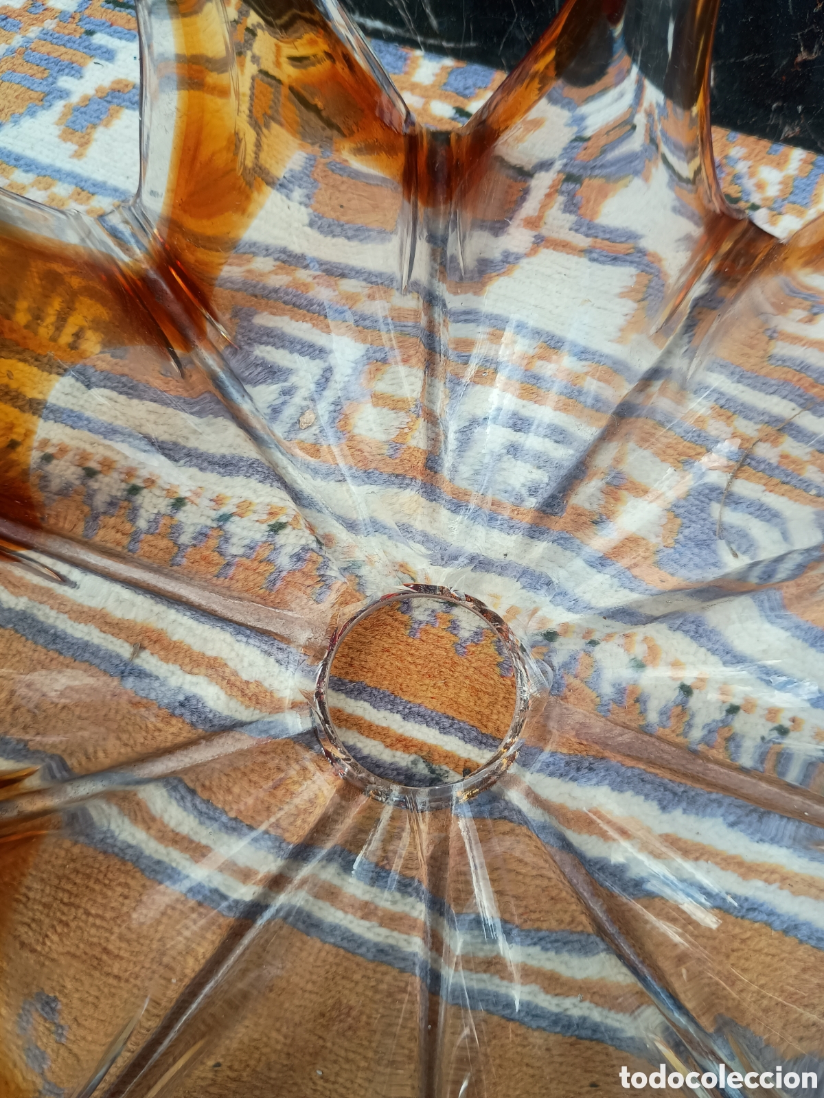 Vintage: Tulipas cristal Murano ambar - Foto 4