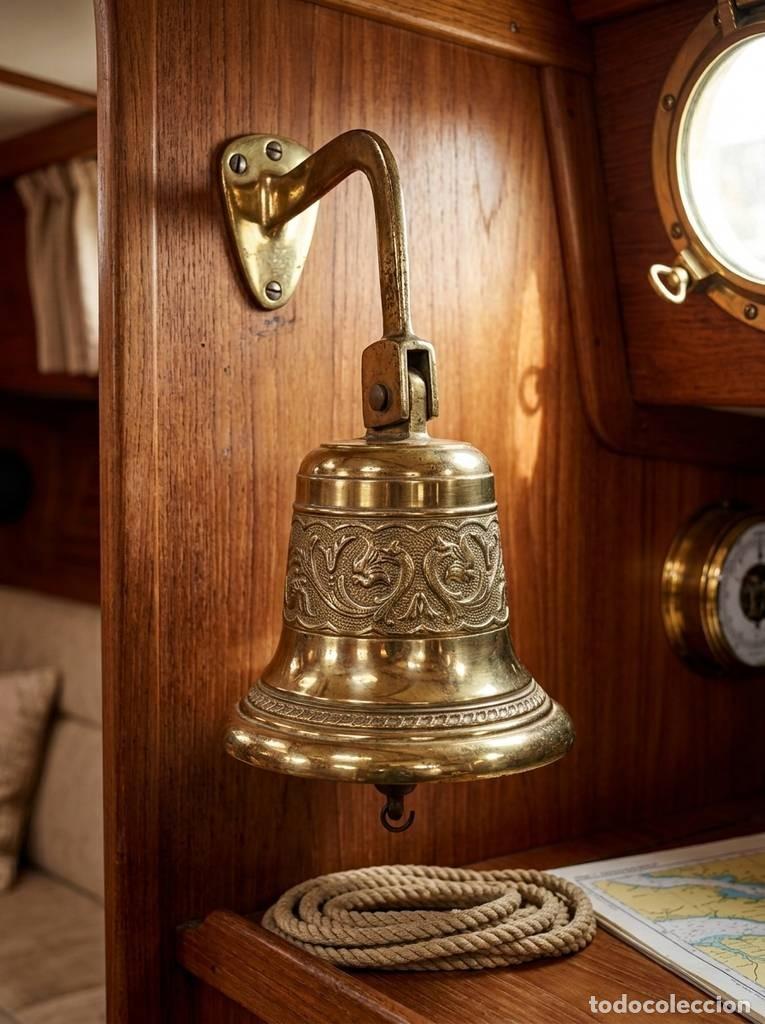 Vintage: CAMPANA DORADA DE BARCO