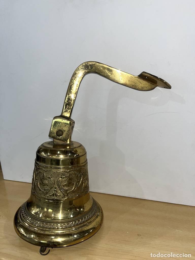 Vintage: CAMPANA DORADA DE BARCO - Foto 3