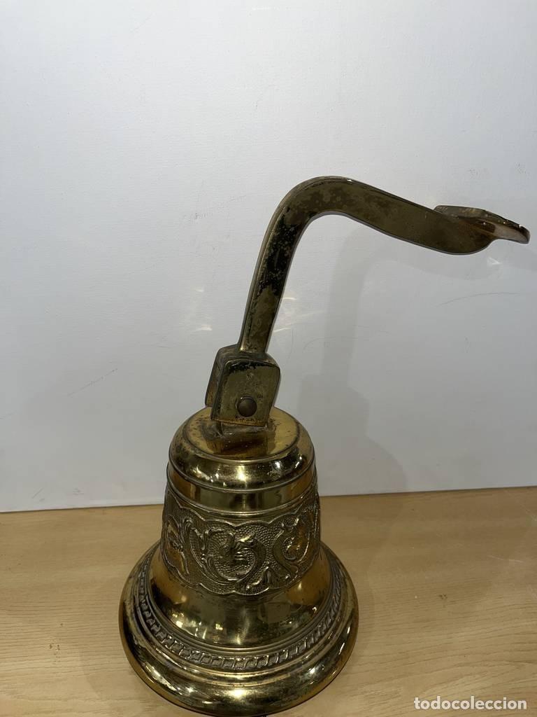 Vintage: CAMPANA DORADA DE BARCO - Foto 4