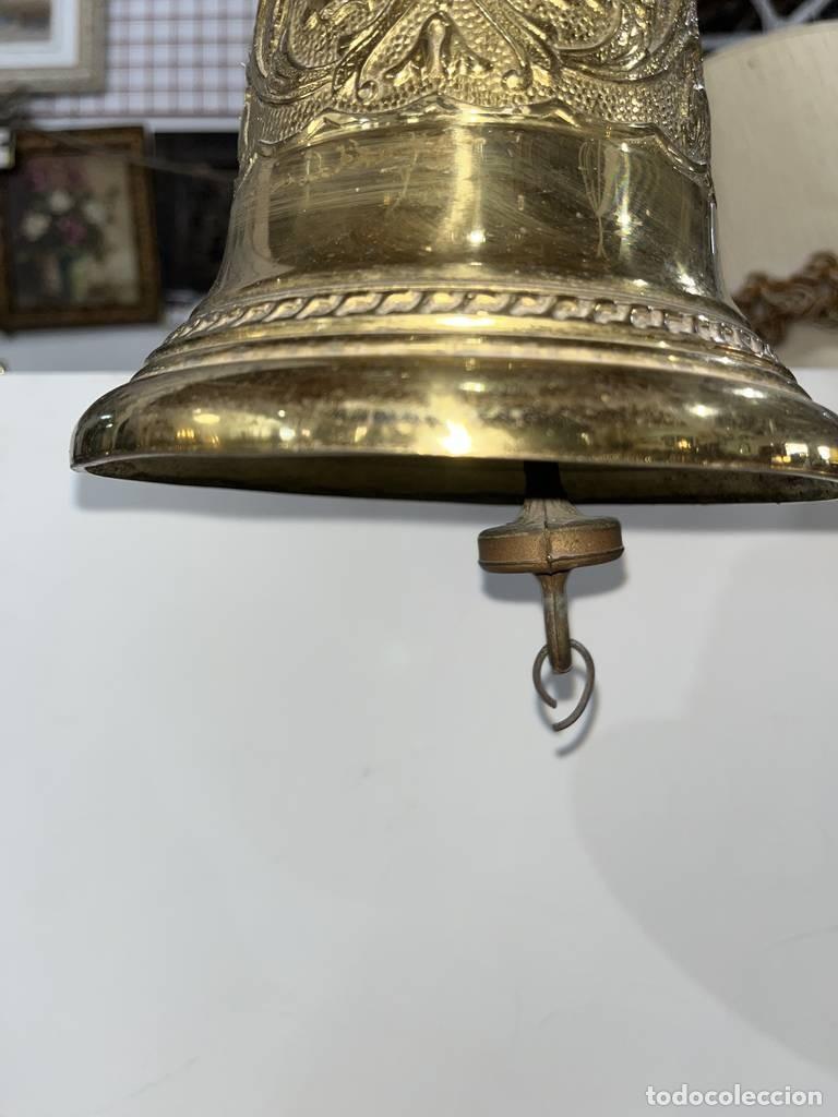 Vintage: CAMPANA DORADA DE BARCO - Foto 6