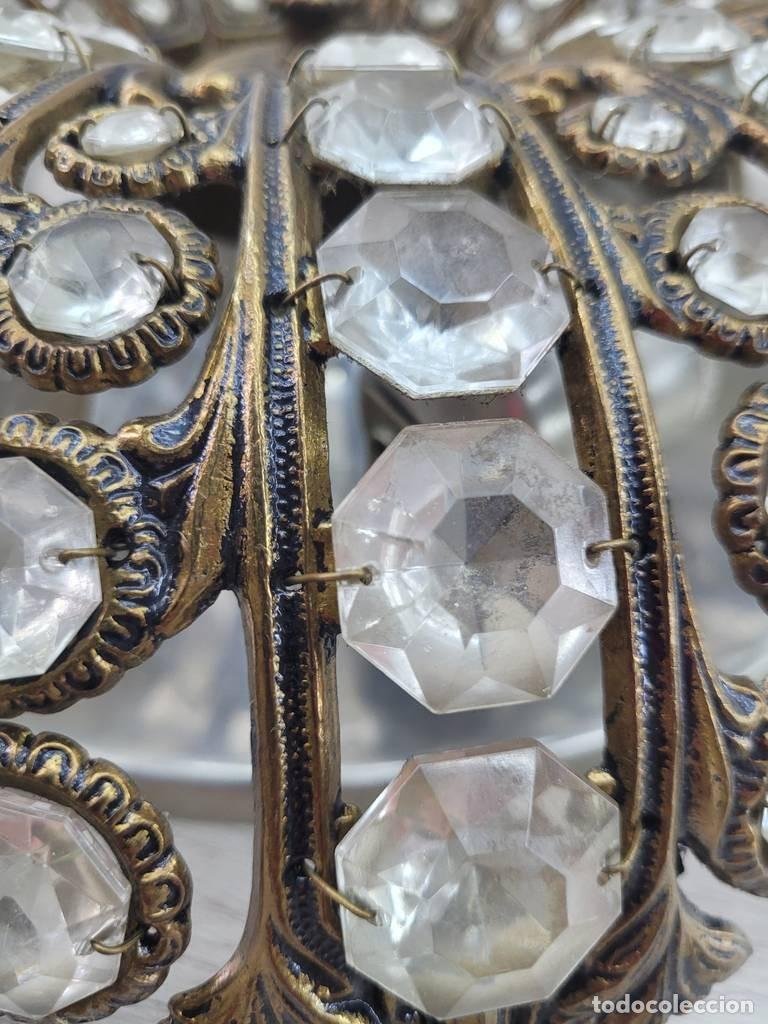 Vintage: PLAF&Oacute;N DE TECHO CON CRISTALES - Foto 6