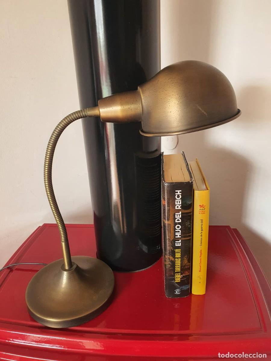 Vintage: L&aacute;mpara de mesa flexo vintage metal bronce El Corte Ingl&eacute;s - Estilo industrial