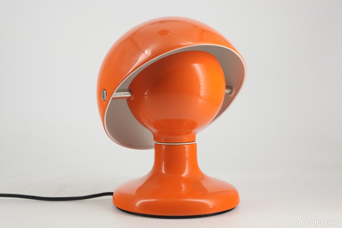Vintage: l&aacute;mpara sobremesa Jucker AfraTobia Scarpa Flos naranja space age vintage retro Italia 60's