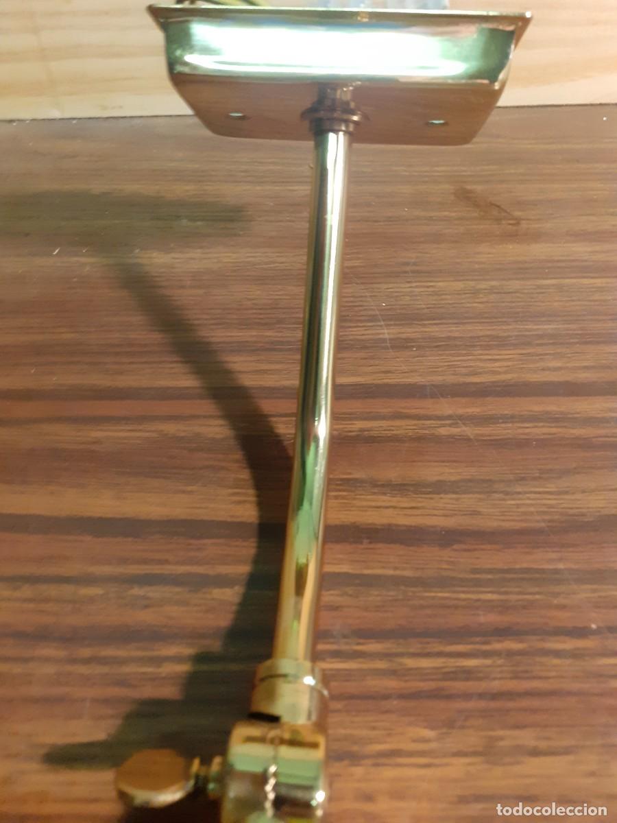 Vintage: Lampara de lat&oacute;n para pared - Foto 6