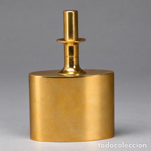 Vintage: Botella de perfume de laton dorado Pierre Forsell para Skultuna