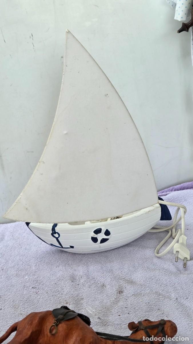 Vintage: lampara de ceramica barco - Foto 4