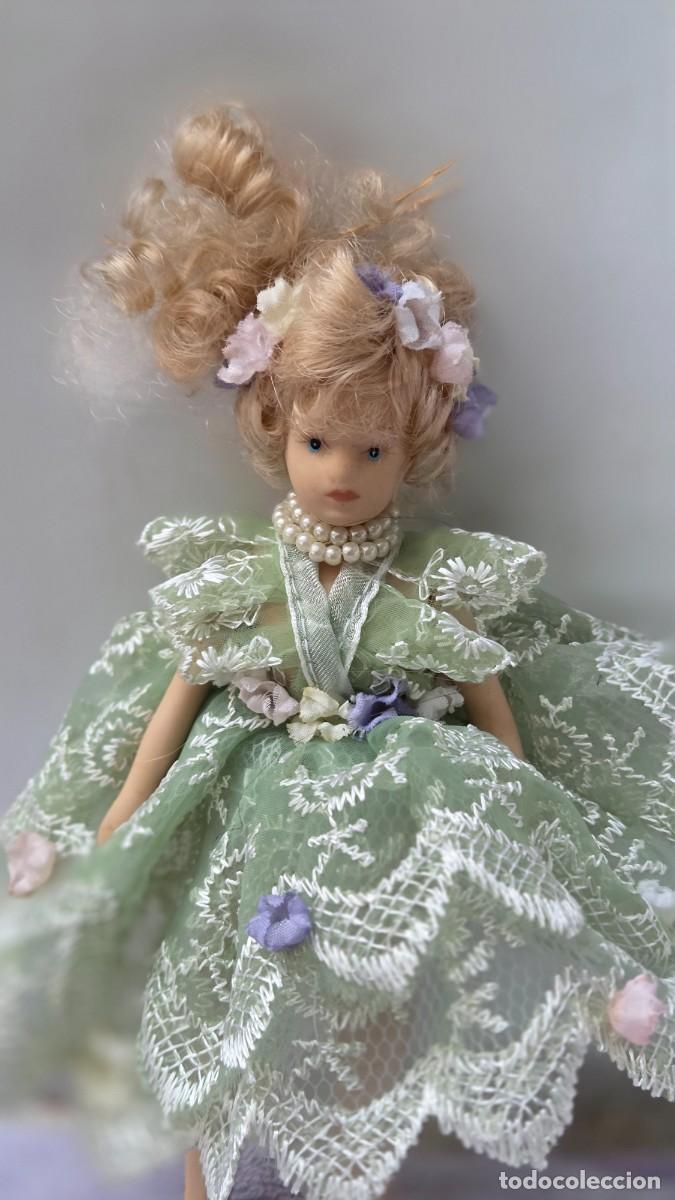 Vintage: mu&ntilde;eca de coleccion de porcelana - Foto 2