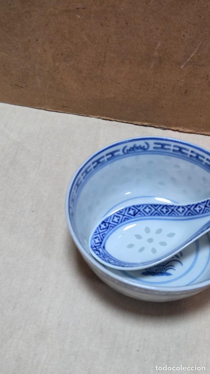 Vintage: cuenco y cuchar de oriental - Foto 2