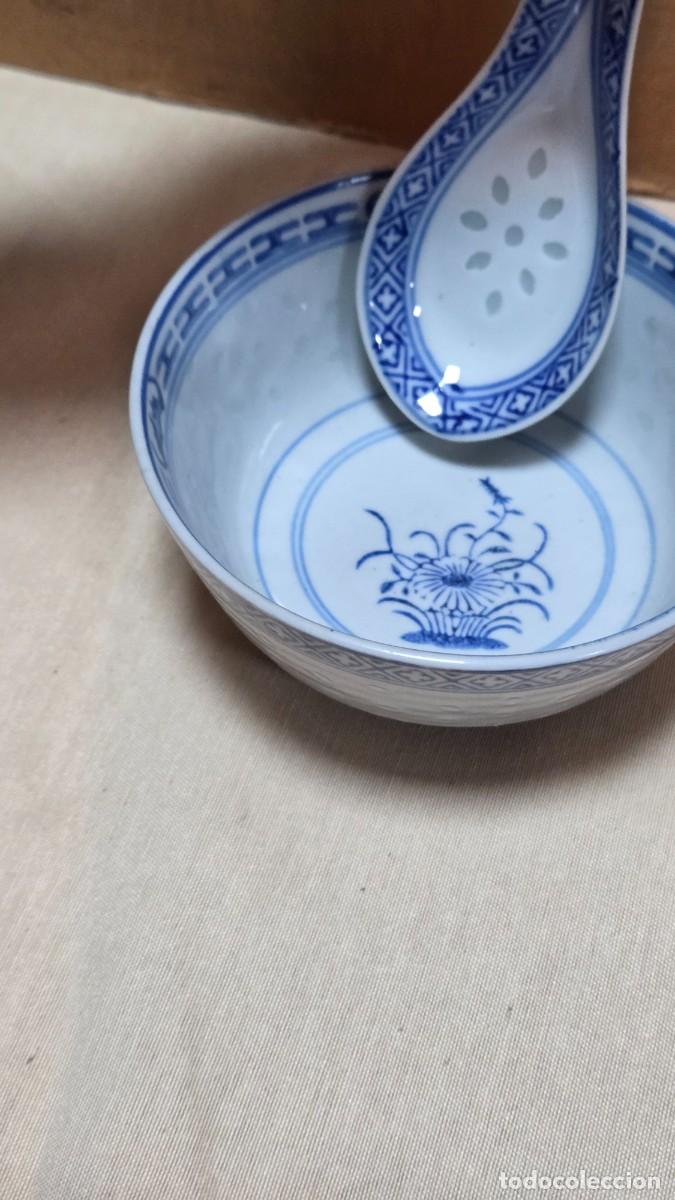 Vintage: cuenco y cuchar de oriental - Foto 3